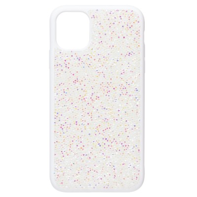 Чехол-накладка для Apple iPhone 11 россыпь кристаллов (белый) - PC071 POSH SHINE
