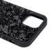 Чехол-накладка для Apple iPhone 12 Pro россыпь кристаллов (черный) - PC071 POSH SHINE