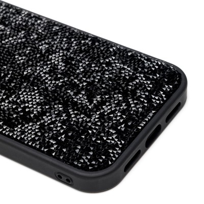 Чехол-накладка для Apple iPhone 12 Pro россыпь кристаллов (черный) - PC071 POSH SHINE