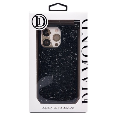 Чехол-накладка для Apple iPhone 13 Pro россыпь кристаллов (черный) - PC071 POSH SHINE