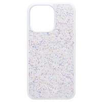 Чехол-накладка для Apple iPhone 13 Pro россыпь кристаллов (белый) - PC071 POSH SHINE