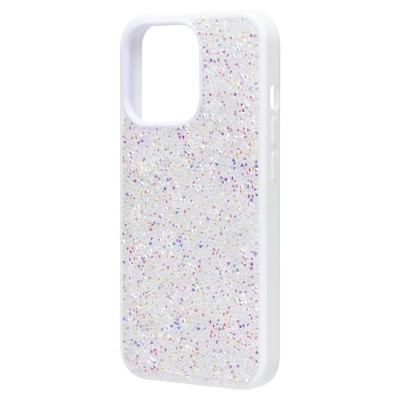 Чехол-накладка для Apple iPhone 13 Pro россыпь кристаллов (белый) - PC071 POSH SHINE