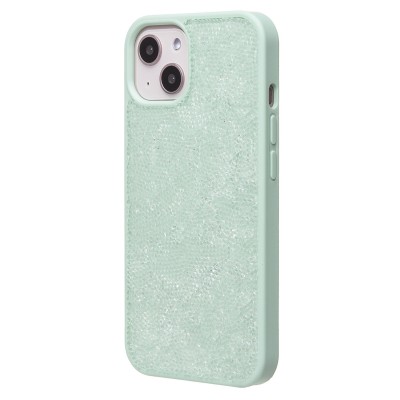 Чехол-накладка для Apple iPhone 13 россыпь кристаллов (ледяной мятный) - PC071 POSH SHINE