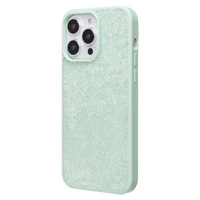 Чехол-накладка для Apple iPhone 14 Pro Max россыпь кристаллов (ледяной мятный) - PC071 POSH SHINE Чехол-накладка для Apple iPhone 14 Pro Max россыпь кристаллов (ледяной мятный) - PC071 POSH SHINE