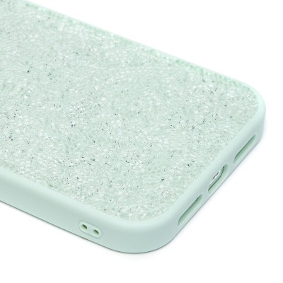 Чехол-накладка для Apple iPhone 14 Pro Max россыпь кристаллов (ледяной мятный) - PC071 POSH SHINE Чехол-накладка для Apple iPhone 14 Pro Max россыпь кристаллов (ледяной мятный) - PC071 POSH SHINE