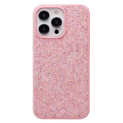 Чехол-накладка для Apple iPhone 14 Pro Max россыпь кристаллов (розовый) - PC071 POSH SHINE