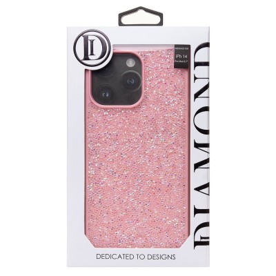 Чехол-накладка для Apple iPhone 14 Pro Max россыпь кристаллов (розовый) - PC071 POSH SHINE