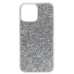 Чехол-накладка для Apple iPhone 14 Pro Max россыпь кристаллов (серебяный) - PC071 POSH SHINE
