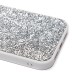 Чехол-накладка для Apple iPhone 14 Pro Max россыпь кристаллов (серебяный) - PC071 POSH SHINE