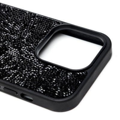 Чехол-накладка для Apple iPhone 14 Pro россыпь кристаллов (черный) - PC071 POSH SHINE Чехол-накладка для Apple iPhone 14 Pro россыпь кристаллов (черный) - PC071 POSH SHINE