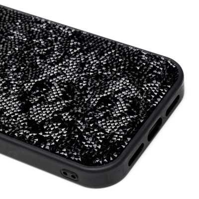 Чехол-накладка для Apple iPhone 14 Pro россыпь кристаллов (черный) - PC071 POSH SHINE Чехол-накладка для Apple iPhone 14 Pro россыпь кристаллов (черный) - PC071 POSH SHINE