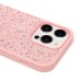 Чехол-накладка для Apple iPhone 14 Pro россыпь кристаллов (розовый) - PC071 POSH SHINE
