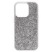Чехол-накладка для Apple iPhone 14 Pro россыпь кристаллов (серебяный) - PC071 POSH SHINE