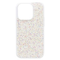Чехол-накладка для Apple iPhone 14 Pro россыпь кристаллов (белый) - PC071 POSH SHINE Чехол-накладка для Apple iPhone 14 Pro россыпь кристаллов (белый) - PC071 POSH SHINE