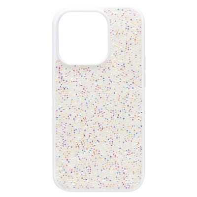 Чехол-накладка для Apple iPhone 14 Pro россыпь кристаллов (белый) - PC071 POSH SHINE