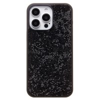 Чехол-накладка для Apple iPhone 15 Pro Max россыпь кристаллов (черный) - PC071 POSH SHINE