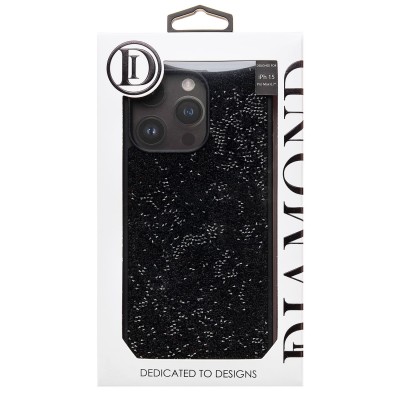 Чехол-накладка для Apple iPhone 15 Pro Max россыпь кристаллов (черный) - PC071 POSH SHINE