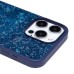 Чехол-накладка для Apple iPhone 15 Pro Max россыпь кристаллов (ледяной синий) - PC071 POSH SHINE