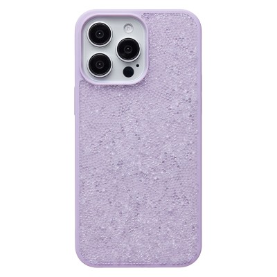 Чехол-накладка для Apple iPhone 15 Pro Max россыпь кристаллов (ледяной фиолетовый) - PC071 POSH SHINE