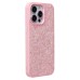 Чехол-накладка для Apple iPhone 15 Pro Max россыпь кристаллов (розовый) - PC071 POSH SHINE