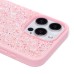 Чехол-накладка для Apple iPhone 15 Pro Max россыпь кристаллов (розовый) - PC071 POSH SHINE