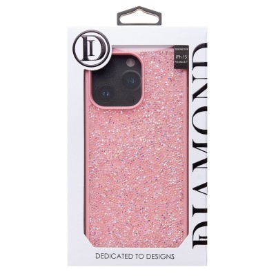 Чехол-накладка для Apple iPhone 15 Pro Max россыпь кристаллов (розовый) - PC071 POSH SHINE