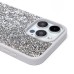 Чехол-накладка для Apple iPhone 15 Pro Max россыпь кристаллов (серебяный) - PC071 POSH SHINE