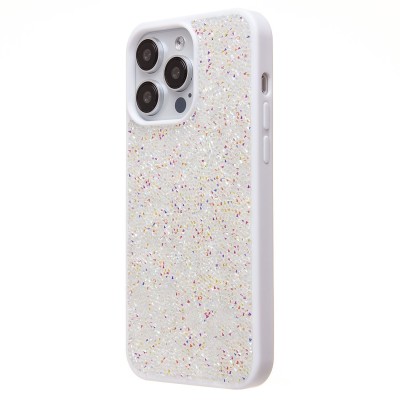 Чехол-накладка для Apple iPhone 15 Pro Max россыпь кристаллов (белый) - PC071 POSH SHINE