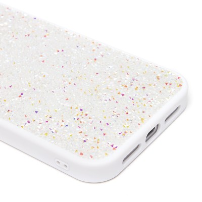 Чехол-накладка для Apple iPhone 15 Pro Max россыпь кристаллов (белый) - PC071 POSH SHINE