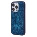 Чехол-накладка для Apple iPhone 15 Pro россыпь кристаллов (ледяной синий) - PC071 POSH SHINE