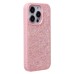 Чехол-накладка для Apple iPhone 15 Pro россыпь кристаллов (розовый) - PC071 POSH SHINE