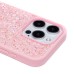 Чехол-накладка для Apple iPhone 15 Pro россыпь кристаллов (розовый) - PC071 POSH SHINE