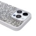 Чехол-накладка для Apple iPhone 15 Pro россыпь кристаллов (серебяный) - PC071 POSH SHINE