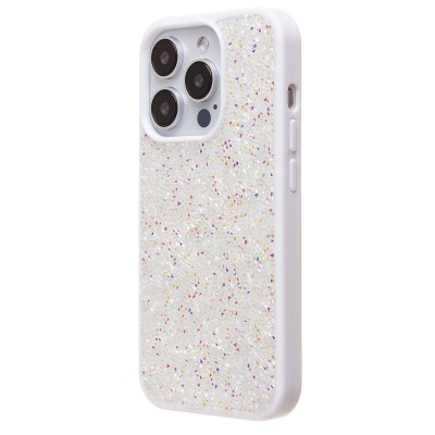 Чехол-накладка для Apple iPhone 15 Pro россыпь кристаллов (белый) - PC071 POSH SHINE