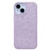 Чехол-накладка для Apple iPhone 15 россыпь кристаллов (ледяной фиолетовый) - PC071 POSH SHINE