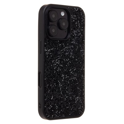 Чехол-накладка для Apple iPhone 16 Pro россыпь кристаллов (черный) - PC071 POSH SHINE