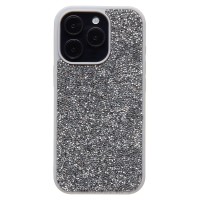 Чехол-накладка для Apple iPhone 16 Pro россыпь кристаллов (серебяный) - PC071 POSH SHINE Чехол-накладка для Apple iPhone 16 Pro россыпь кристаллов (серебяный) - PC071 POSH SHINE