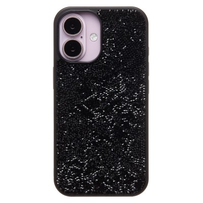 Чехол-накладка для Apple iPhone 16 россыпь кристаллов (черный) - PC071 POSH SHINE