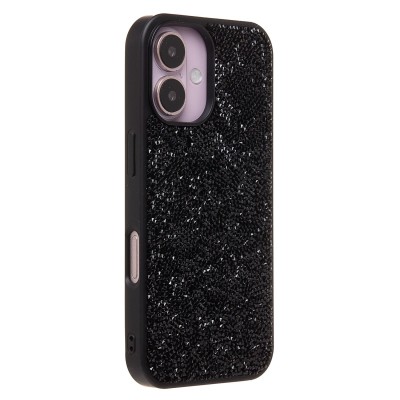 Чехол-накладка для Apple iPhone 16 россыпь кристаллов (черный) - PC071 POSH SHINE Чехол-накладка для Apple iPhone 16 россыпь кристаллов (черный) - PC071 POSH SHINE