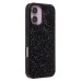Чехол-накладка для Apple iPhone 16 россыпь кристаллов (черный) - PC071 POSH SHINE Чехол-накладка для Apple iPhone 16 россыпь кристаллов (черный) - PC071 POSH SHINE