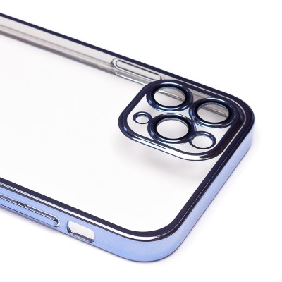 Чехол-накладка для Apple iPhone 11 Pro (синий) - PC073 с закрытой камерой