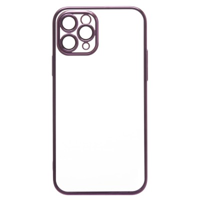 Чехол-накладка для Apple iPhone 11 Pro (фиолетовый) - PC073 с закрытой камерой