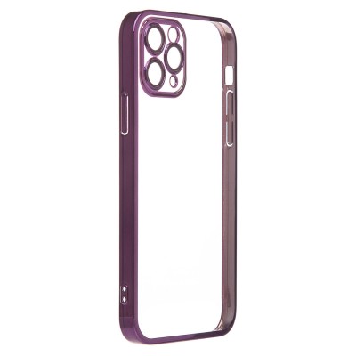 Чехол-накладка для Apple iPhone 11 Pro (фиолетовый) - PC073 с закрытой камерой