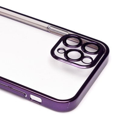Чехол-накладка для Apple iPhone 11 Pro (фиолетовый) - PC073 с закрытой камерой