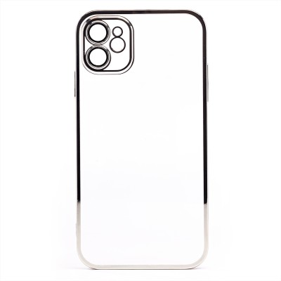 Чехол-накладка для Apple iPhone 11 (серебяный) - PC073 с закрытой камерой