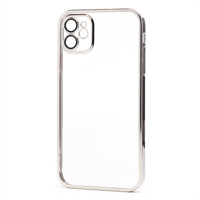 Чехол-накладка для Apple iPhone 11 (серебяный) - PC073 с закрытой камерой