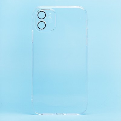 Чехол-накладка для Apple iPhone 11 (прозрачный) - PC073 с закрытой камерой