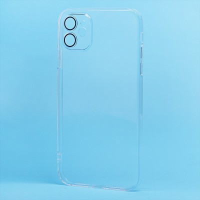 Чехол-накладка для Apple iPhone 11 (прозрачный) - PC073 с закрытой камерой