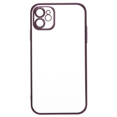 Чехол-накладка для Apple iPhone 11 (фиолетовый) - PC073 с закрытой камерой