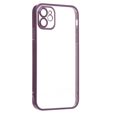 Чехол-накладка для Apple iPhone 11 (фиолетовый) - PC073 с закрытой камерой